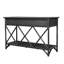 54'' Wide 3 Drawer Rattan Wood Sideboard-50119546