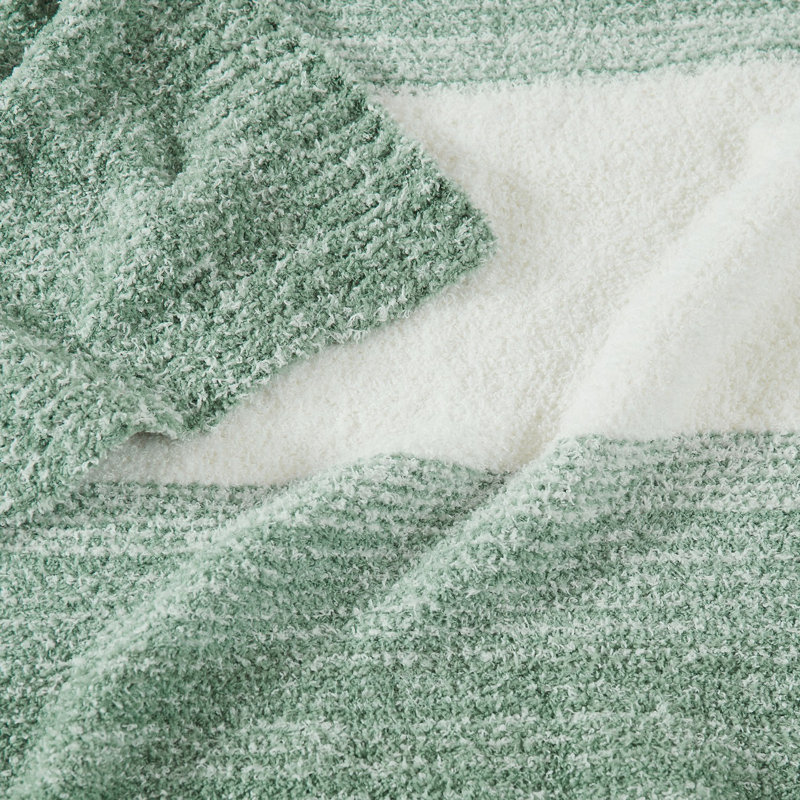 Jeté Brooklyn Loom Feathered Ombre, Vert