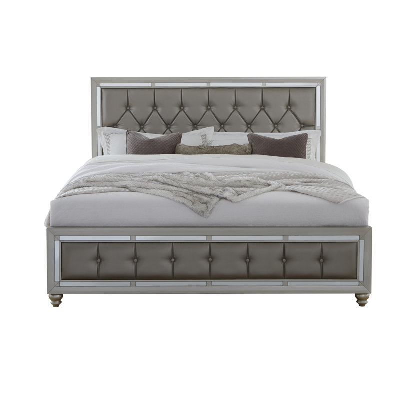 CHLOE GEMSTONE ARGENT LIT PLEIN, Grand lit