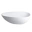 Baignoire de trempage autoportante blanche matte de 59 po, structure en résine de pierre, support lombaire ergonomique, système de drainage rapide, lombaire, caractéristique
