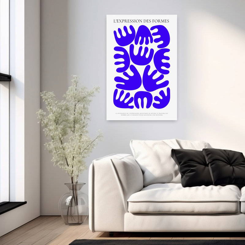 Art contemporain contemporain abstrait géométrique, H 36 po x l 24 po