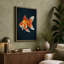 Flowing Goldfish Modern 1 Piece Wrapped Canvas Wall Art-574121493-574121514
