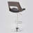 Height  Adjustable Swivel Bentwood Bar Stools With Back And Footrest For Kitchen Counter Bar