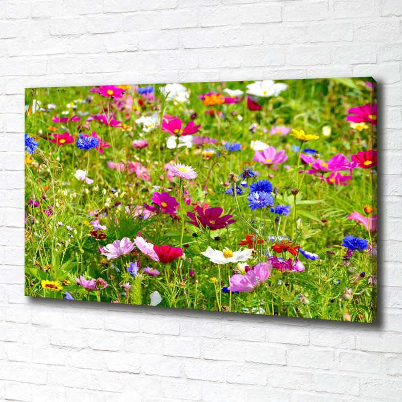 Field Flowers - Wrapped Canvas Print