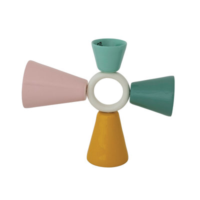 Enameled Metal 4-Way Cocktail Jigger
