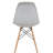 Dubuque Dining Side Chair with Metal Eiffel Base Design and Beech Wood Legs-1026037408