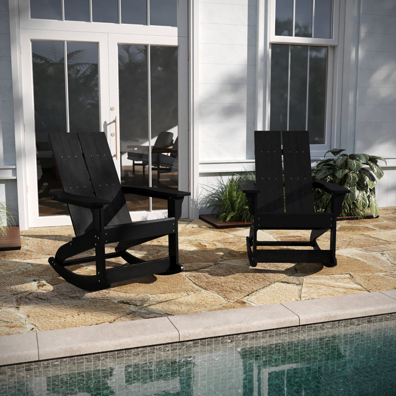 Chaise berçante, Noir