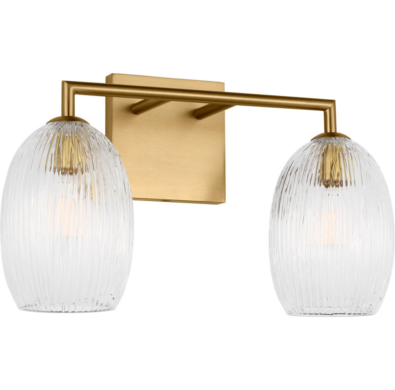 Wilmont Vanity Light, 2, Burnished Brass