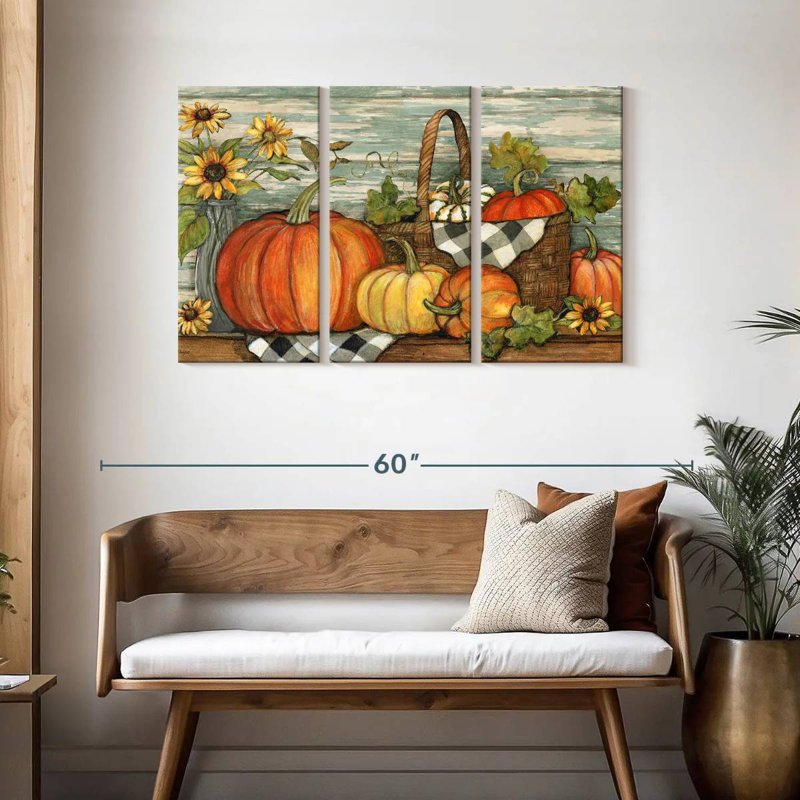 Yarlin Fall Harvest, 28" H x 45" W