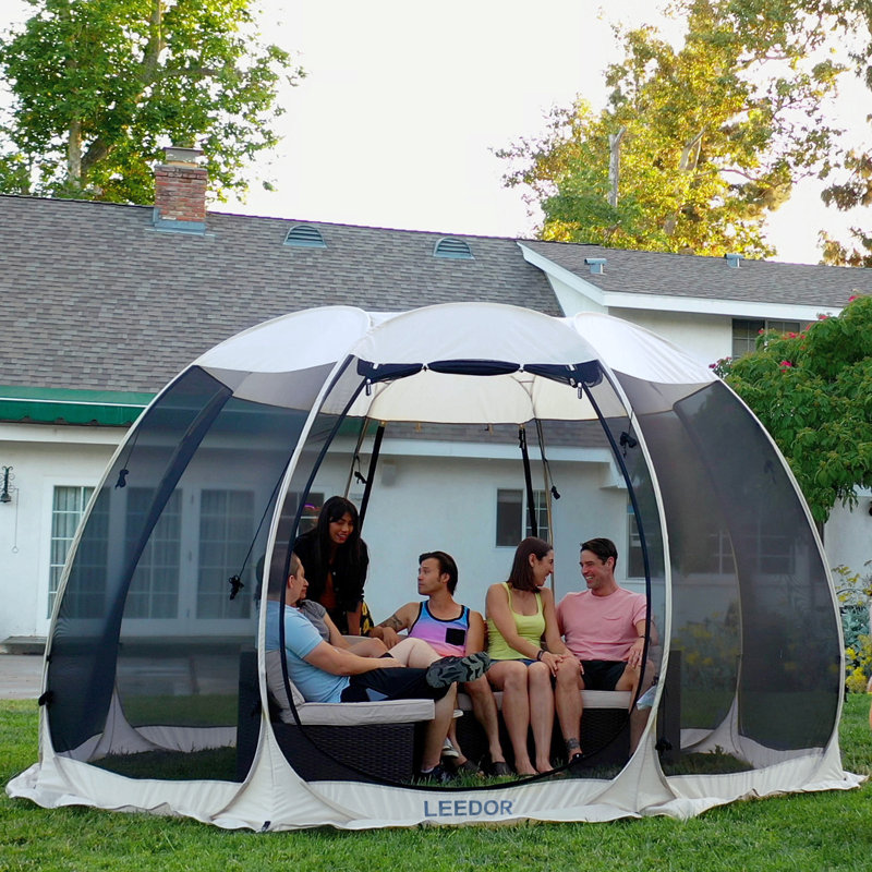 Pavillon de jardin Leedor, H 90 po x l 144 po x P 144 po