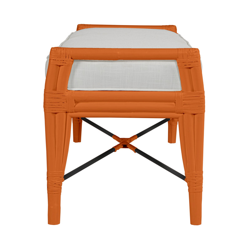 Banc rembourré Malacca, Tranche d'orange