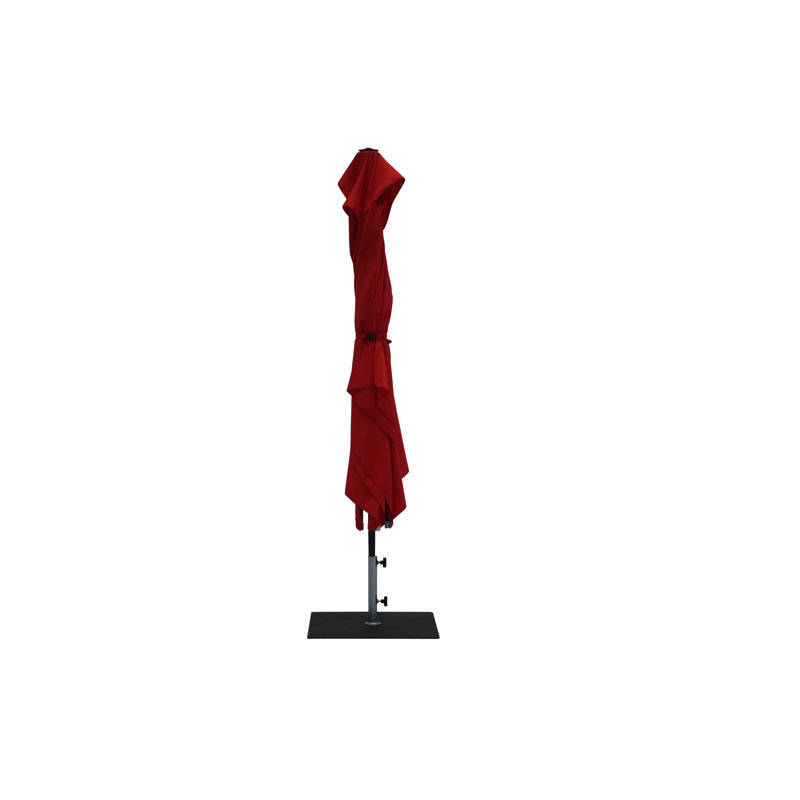 Anirvesh 300cm X 200cm Rectangular Market Parasol, Red