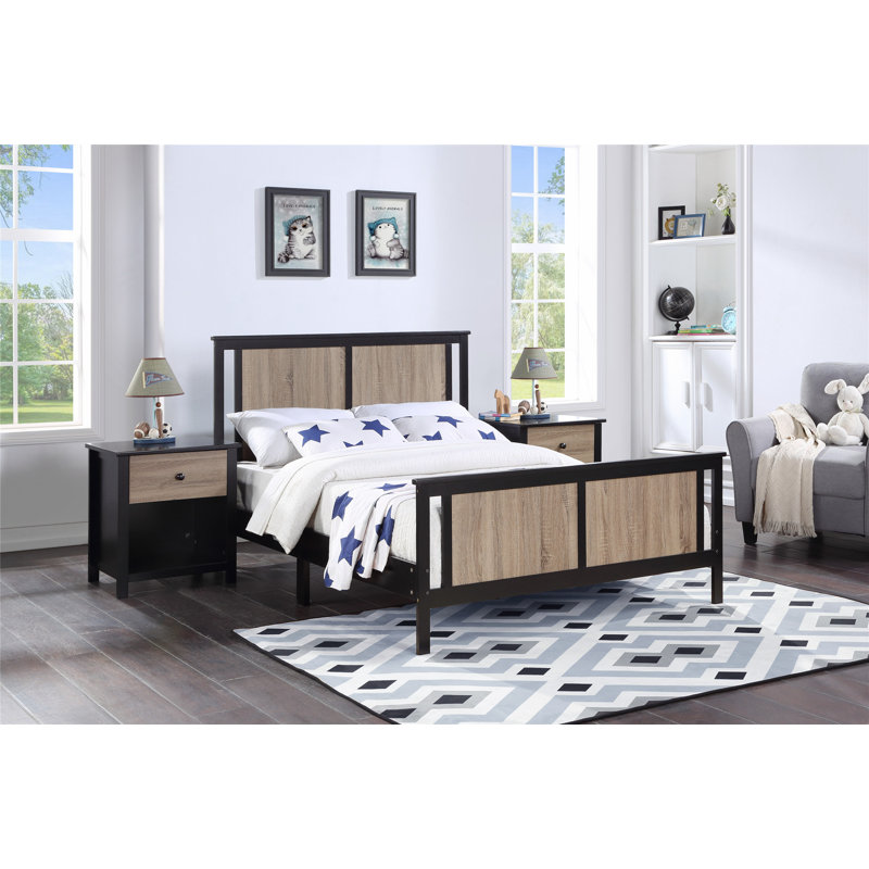 Mafaz Platform Bed, Full / Double, Black