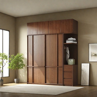Simple Retro Push And Pull Wardrobe