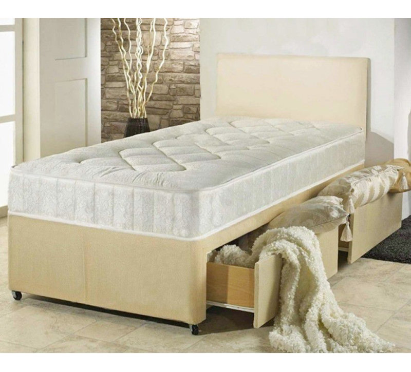 Cambridge Coilsprung Divan Bed Set, 3 Drawers, Double (4'6")