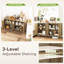 Buffet 55 "avec 4 portes cannelées en chêne
