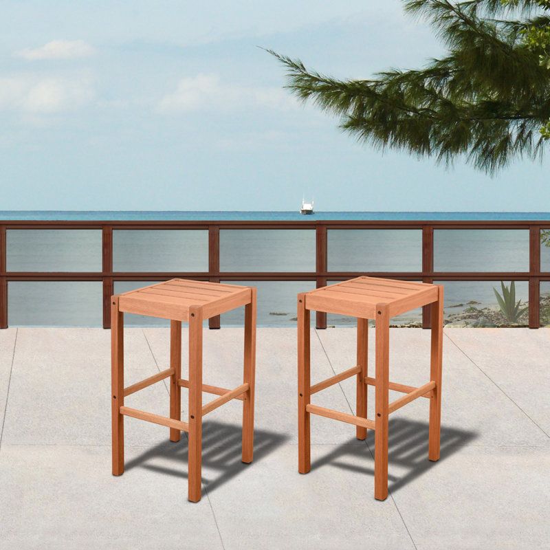 Tabouret de bar en bois Alyisa