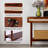 Oliver 47”W Mid-Century Wood Console Table with 2 Drawers-472950914