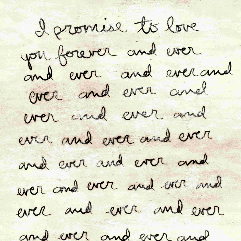 " Dearest Love Forever 2 ", 12" H x 12" W  
