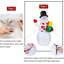 Bonhomme de neige avec boîte-cadeau gonflable