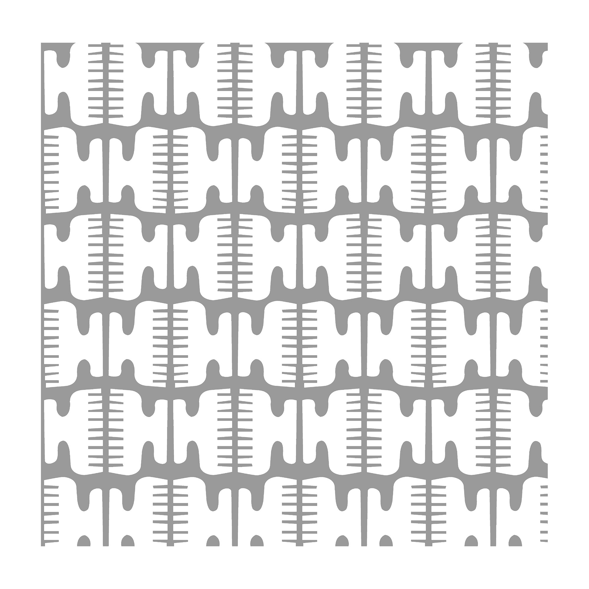 Elliott Mid-Century Peel & Stick Geometric Wallpaper, Gray/White