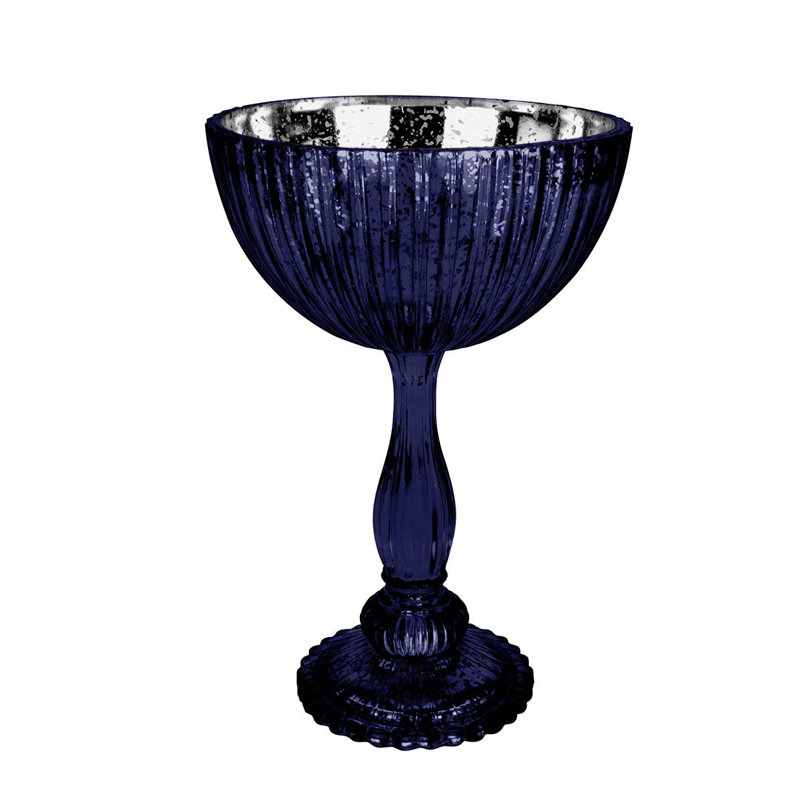 Guéridon vase Melida, Bleu marine