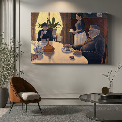 Paul Signac "La salle à manger (Petit déjeuner / Le Petit Jeuner)" - Art mural de qualité musée sur toile tendue