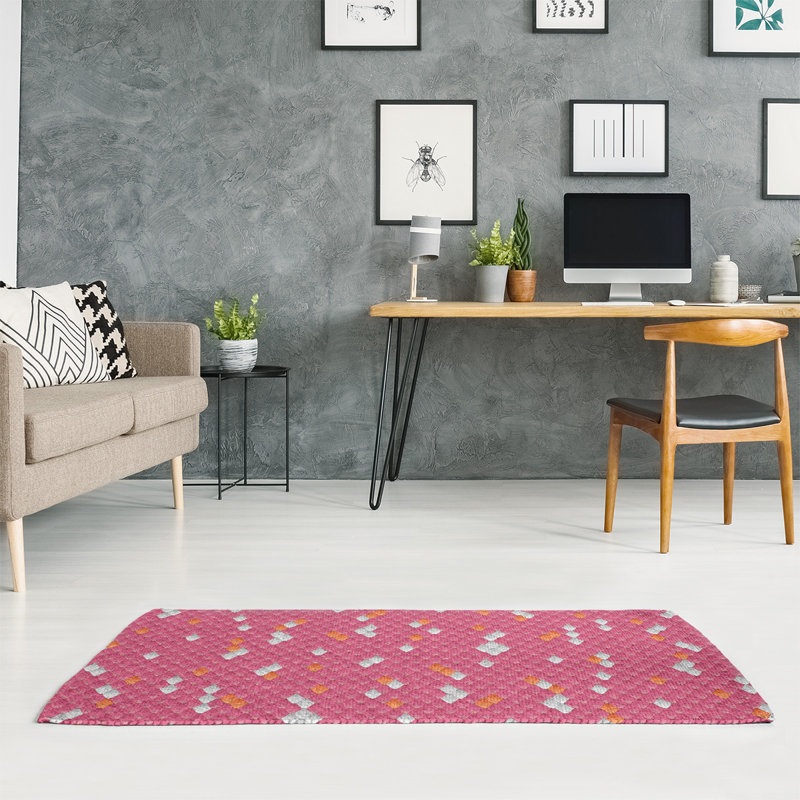 Chenille Geometric Indoor Rug, Rectangle 3' x 5'