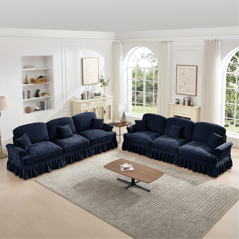 Canapé-lit Classic Classic, Blue Chenille, Blue
