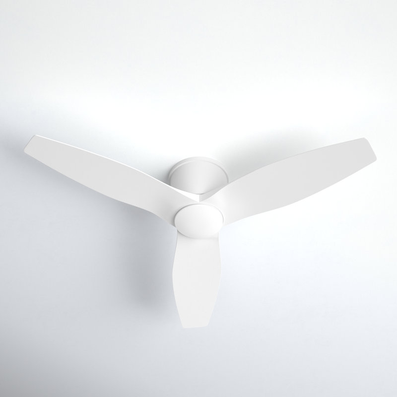 Aisling Ceiling Fan with LED Lights, Matte White, Matte White, 52"