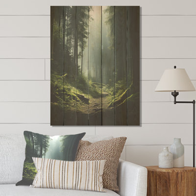 «Deep Into The Forest» - Forêt sur bois