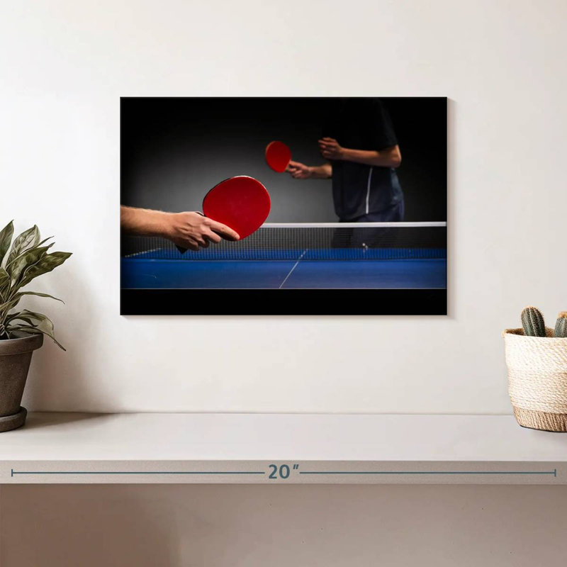 Match de tennis de table Sireci, H 8 po x l 12 po