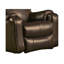 Fauteuil inclinable électrique en cuir véritable Contour