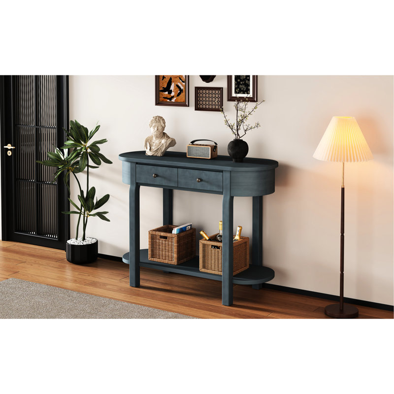 Console Table With Scratch Resistance Surface - Navy Scratch-, Navy
