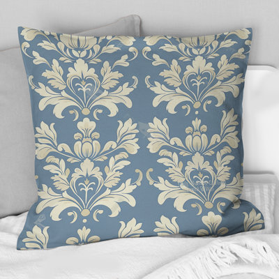 Motif floral bébé bleu rustique - V