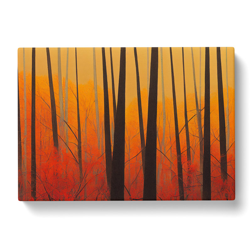 Astonishing Autumn Forest - Wrapped Canvas, 50cm H x 76cm W x 3cm D