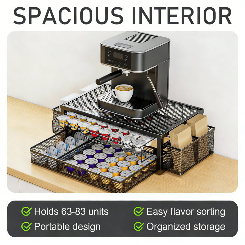 Wekli 63 Pod Coffee Pod Storage