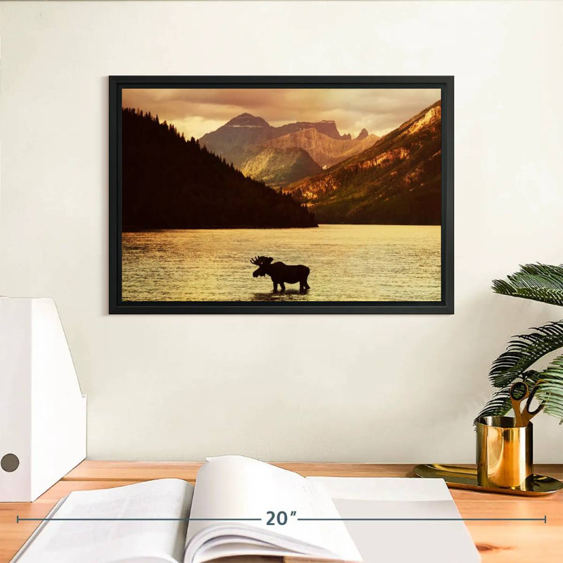 Brampt Lake Moose, 9" H x 13" W