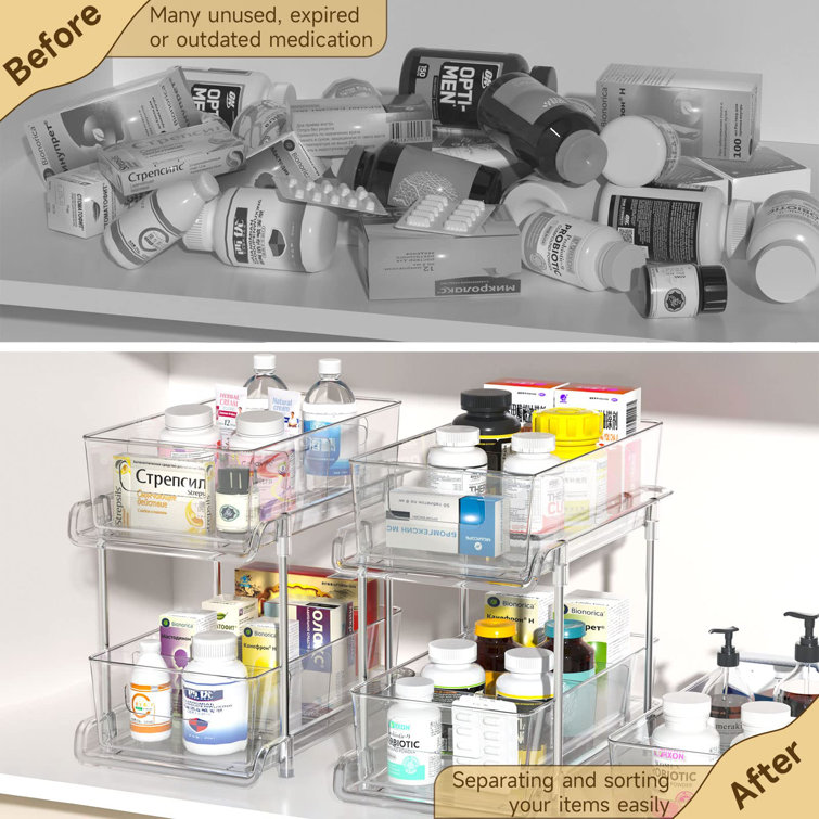 X－MAX FURNITURE Plastic Under Sink Organizer