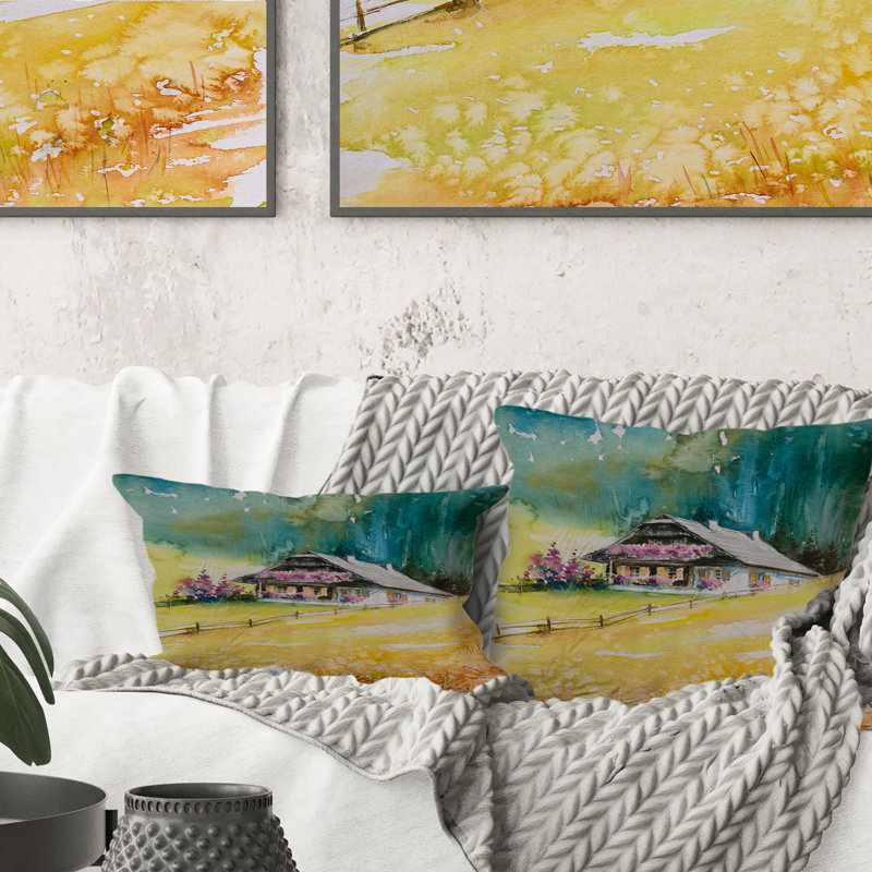 Coussin Alpine House On Green Mountains