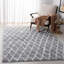 Tapis à poil long gris / blanc Tahoe 663-66777632