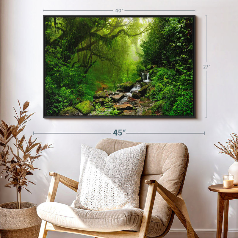 Impression sur toile Forest Stream, H 27 po x l 40 po