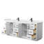 Meuble-lavabo double autoportant de 84 po avec plateau en marbre Miranda-63918177-63918179-97964336