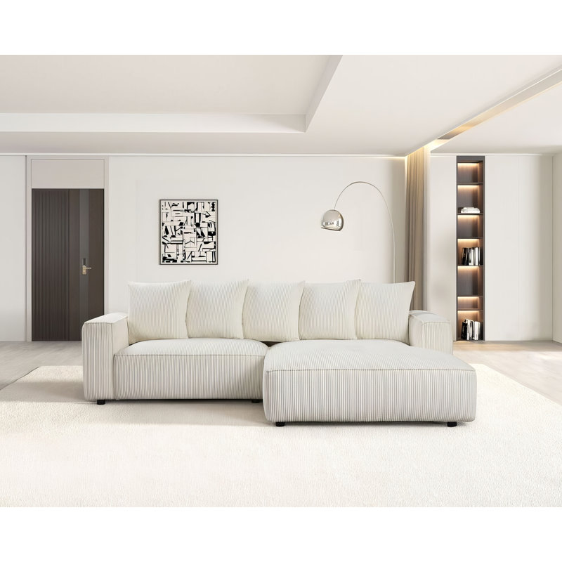 Canapé modulaire Raquel, Tissu blanc
