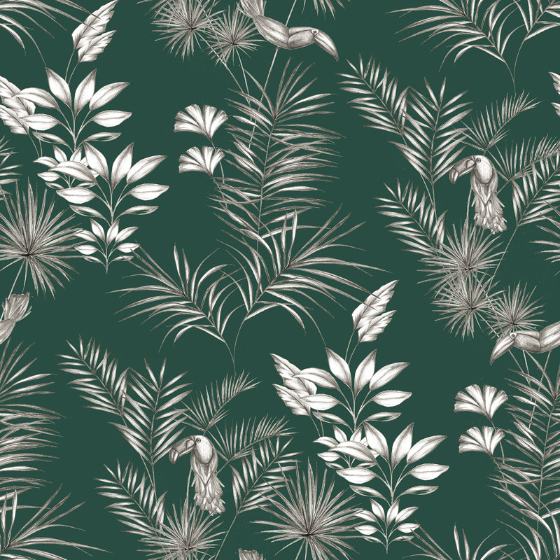 Rouleau de papier peint Chewey Toucan Toil, Vert
