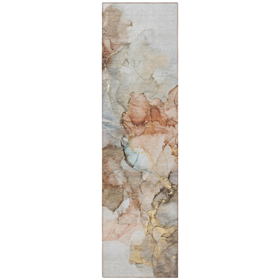 Tapis de couloir d'extérieur 8 po beige
