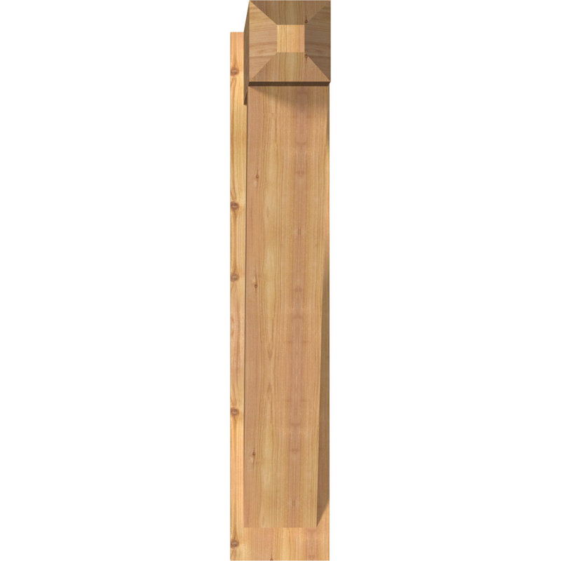 Artisan traditionnel en bois rustique, P 28 po x H 40 po, Cèdre rouge occidental l 7 1/2 po (lisse)