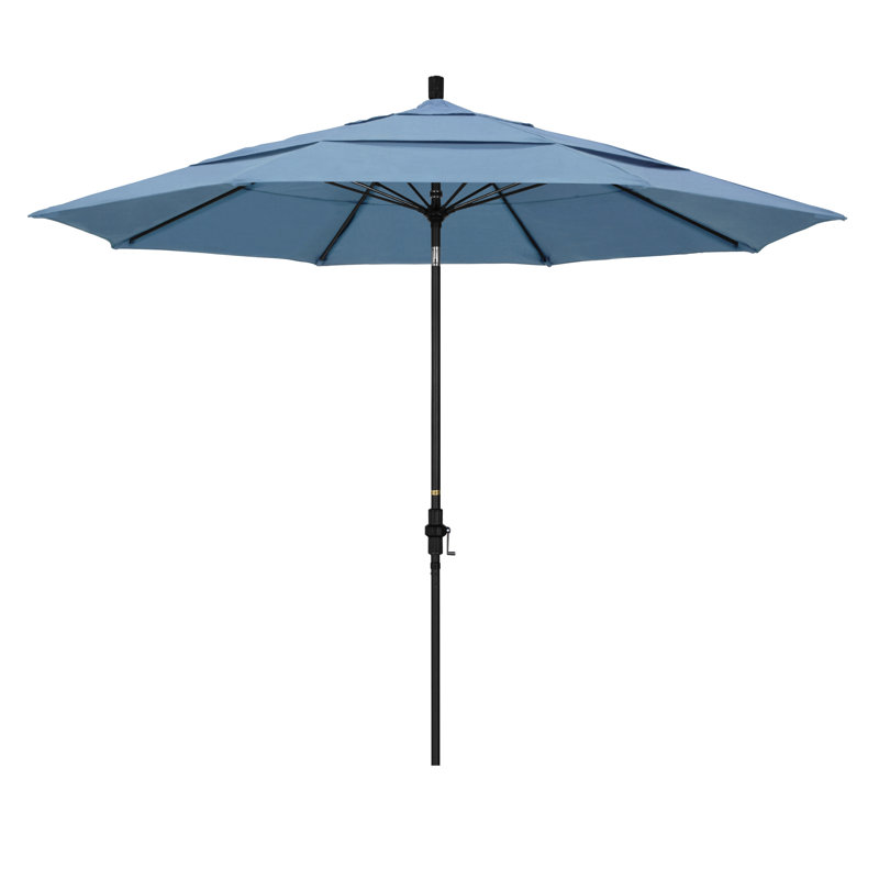 Parasol de marché 11 pi Brent, Toile toile Sunbrella® bleu ciel