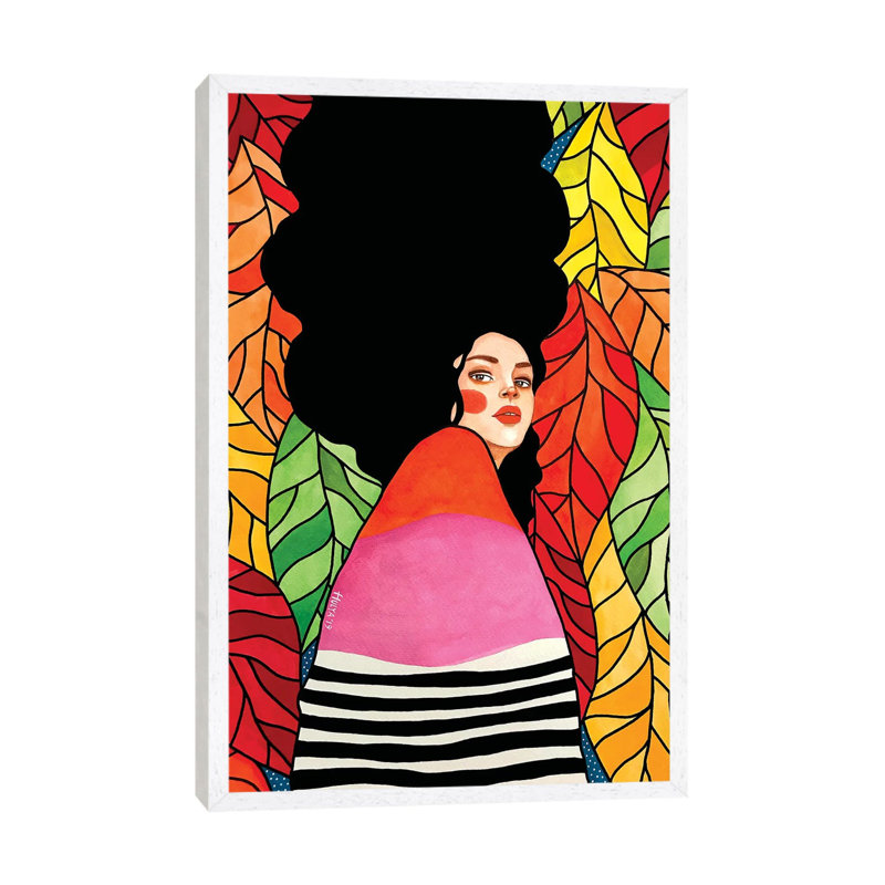 I Am In The Moment by Hülya Özdemir - Painting on Canvas, White Floater Framed, 101.6cm H x 66.04cm W x 3.81cm D