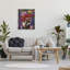 Chat et fleur chinois sur toile-352461045-352461044